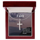 Faith is trusting God even when you don't understand his plan - Stainless Steel Cross Necklace - Gift for Him - Gift for Her