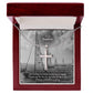 To My Nephew, Thank You For The Joy That You Bring To Me - Happy Valentine's Day - Stainless Cross Necklace with Message Card - Gift for Nephew