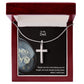 To My Dad, Thank You For Everything You've Taught Me - Stainless Cross Necklace - Gift for Dad