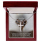To My Soulmate, Our Hearts Will Always Be Tied Together With Each Other - Stainless Cross Necklace with Message Card - Gift for Him