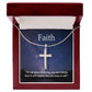 Faith It's all about Believing, you don't know how it will happen, but you know it will. - Stainless Steel Cross Necklace - Gift for Him - Gift for Her