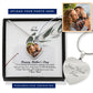 Happy Mother's Day - I'm Looking Forward To Seeing You Soon & Giving You A Big Hug - Heart Pendant Necklace - Heart Buyer Upload with Message Card - Gift for Mom