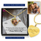 Thank You To The Woman Who Taught Me To Be The Best Version Of Myself, Who Supports Me & Showers Me With Love - Happy Mother's Day - Heart Pendant Necklace - Heart Buyer Upload with Message Card - Gift for Mom